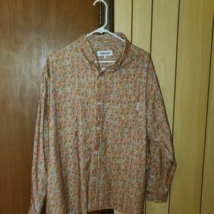 Fucking Awesome Skull Painting Corduroy Shirt Men's L NEW